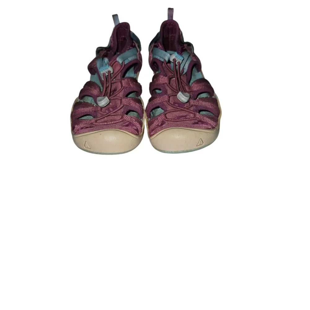Keen Moxie Sandal Kid's US 3 Purple Cinch Bungee Closed Toe Rubber Sole 1019258
